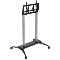 QTS107: Motorised, Height Adjustable TV Cart with remote and bluetooth APP